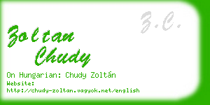 zoltan chudy business card